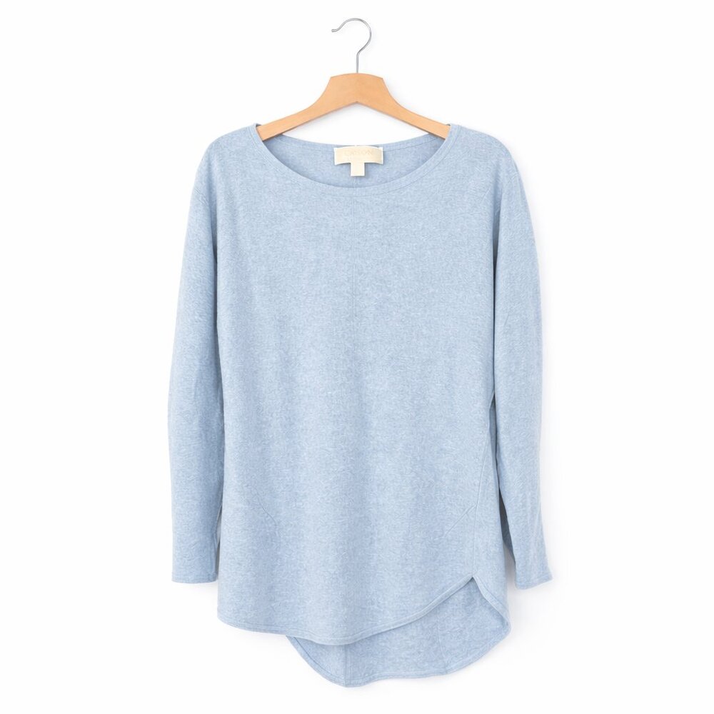 MICHAEL KORS | Light Blue Grey Long Sleeve top  - Women's XS